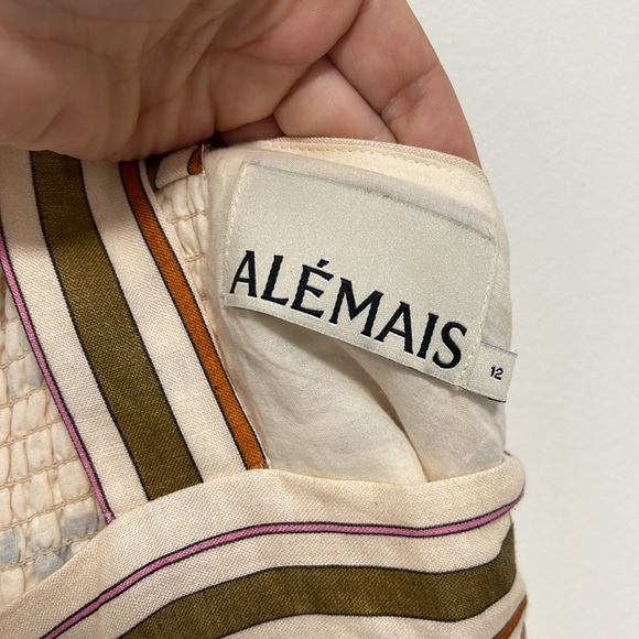 Alemais Ships Ahoy Tiered Midi Dress with cutouts. - Picture 9 of 9